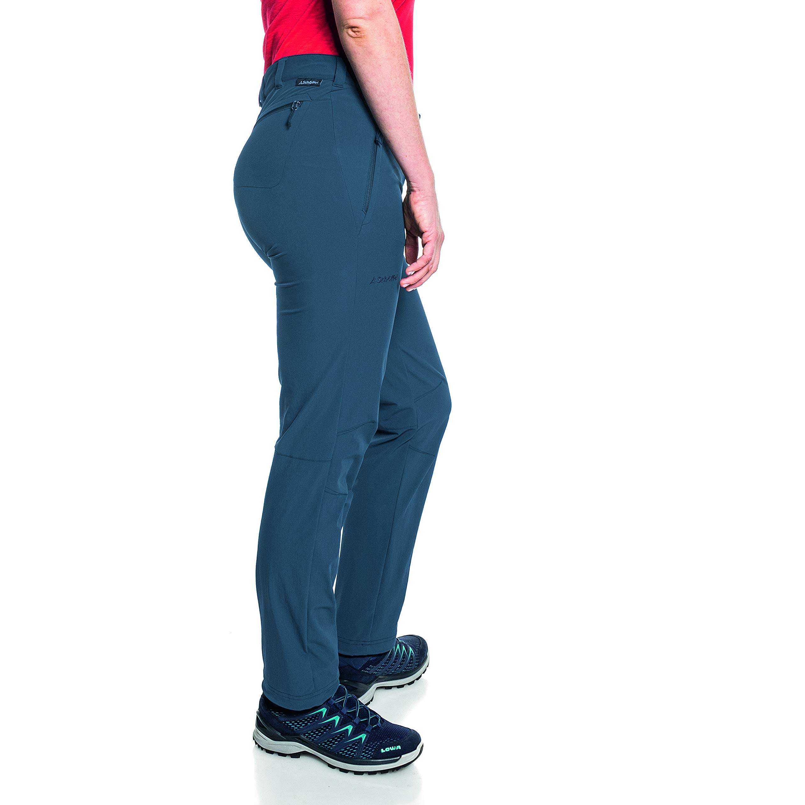 Schöffel Engadin1 - Pantalones de Mujer Resistentes al Agua para Senderismo con Corte Deportivo