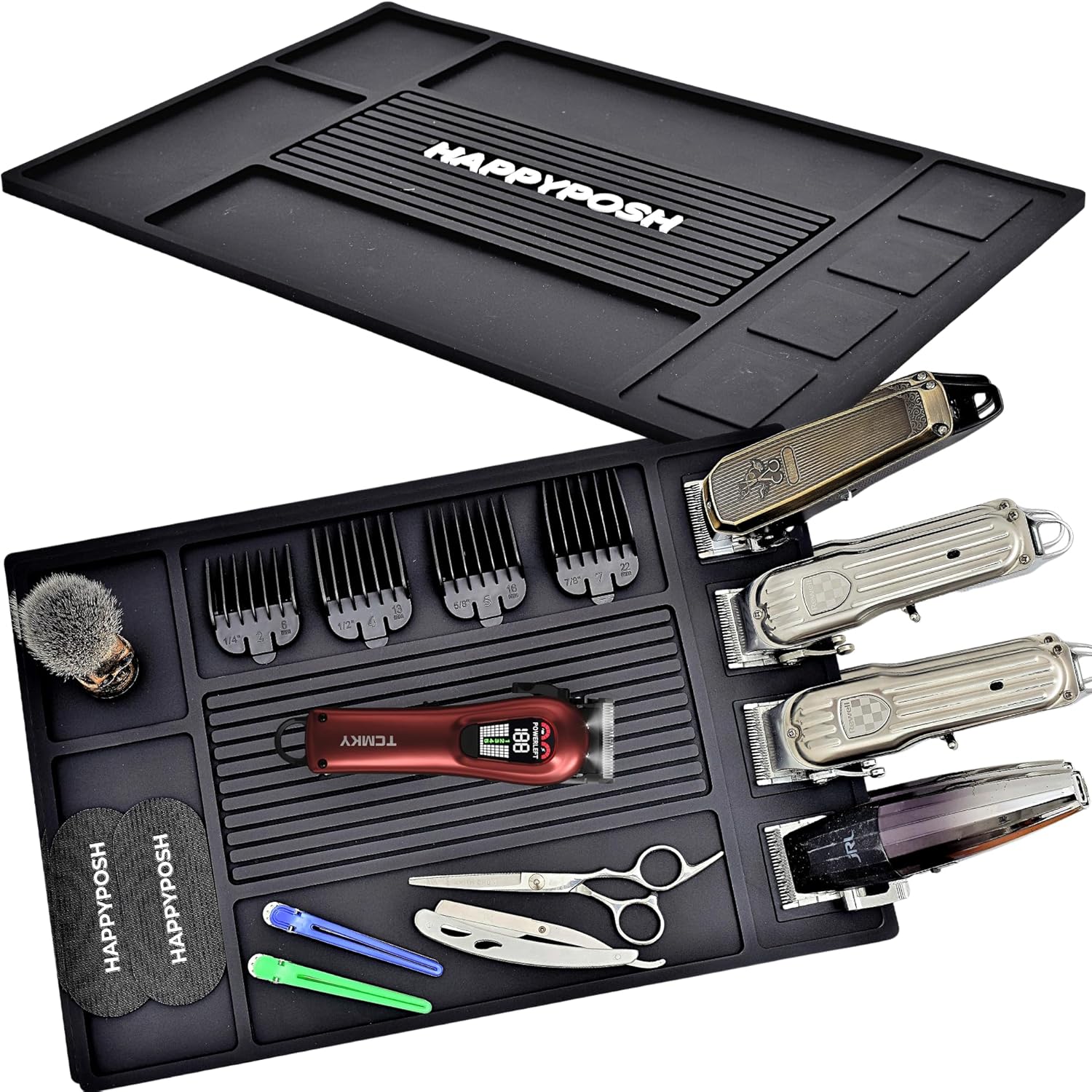 HAPPYPOSH Barber Mat, Barber Mats for Clippers