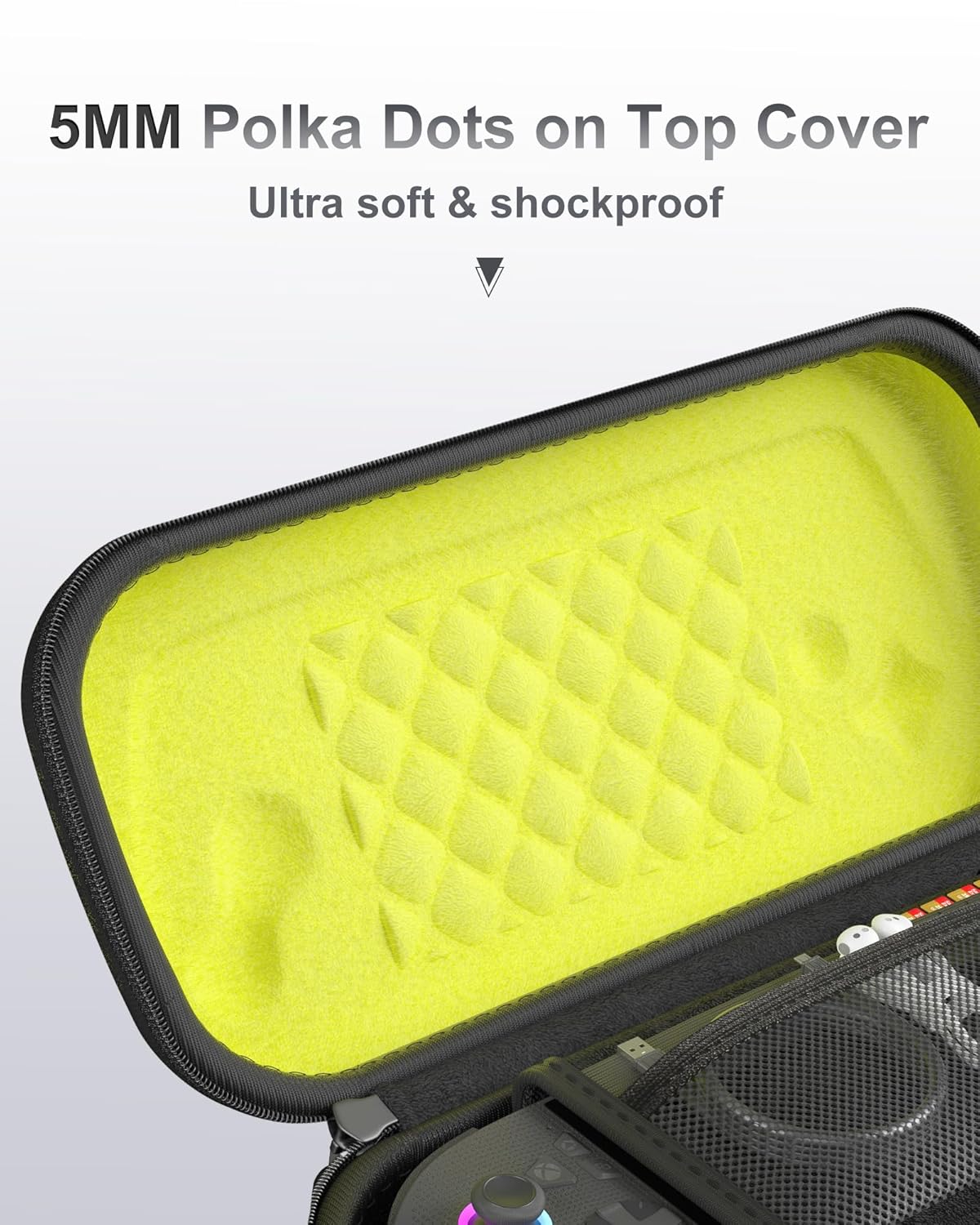 ProCase Carrying Case for ROG Xbox Ally & Xbox Ally X 7" 2025, EVA Hard Travel Storage Bag with 5 SD Card Slots, Protective Pouch for Handheld Gaming Console & Accessories -Black