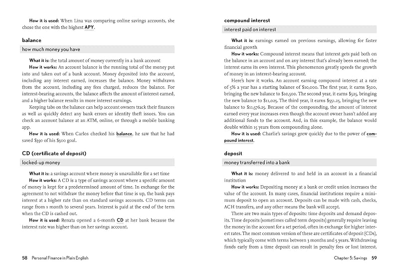 Personal Finance in Plain English: Definitions. Examples. Uses. (Financial Literacy Guide Series) image 5