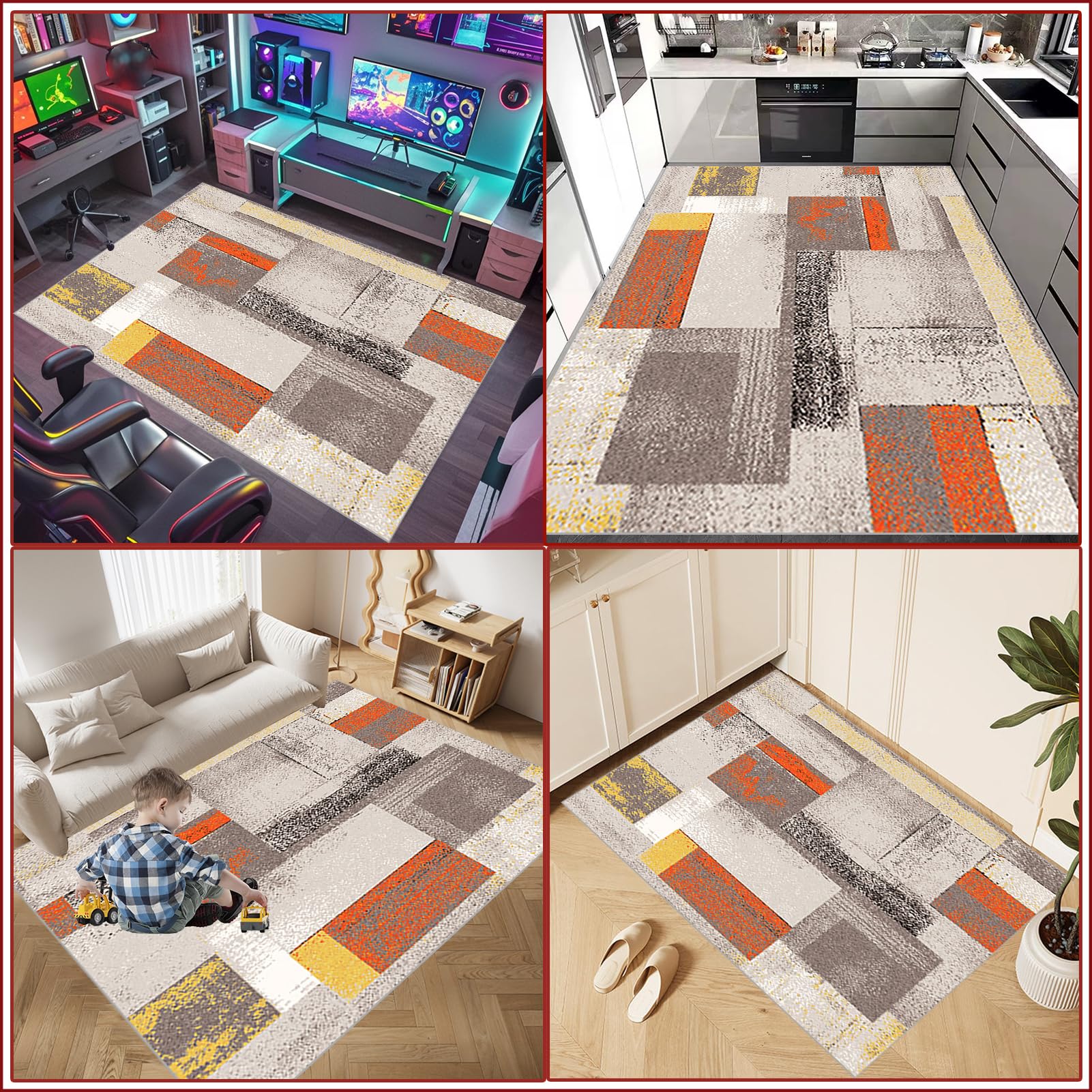 120 x 140 cm Tapis Chaise Gaming Antidérapant Tapis de Protectors de Sol pour sols durs Tapis Gaming Sol Tapis sous Chaise de Bureau Tapis de Sol Bureau Tapis de Sol pour Fauteuil