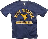 Vista 102 de Wes and Willy Camiseta de algodón orgánico de manga corta para niños de la NCAA