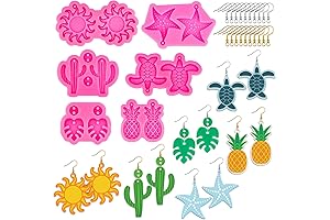 Floral Flamingo Earring Resin Mold