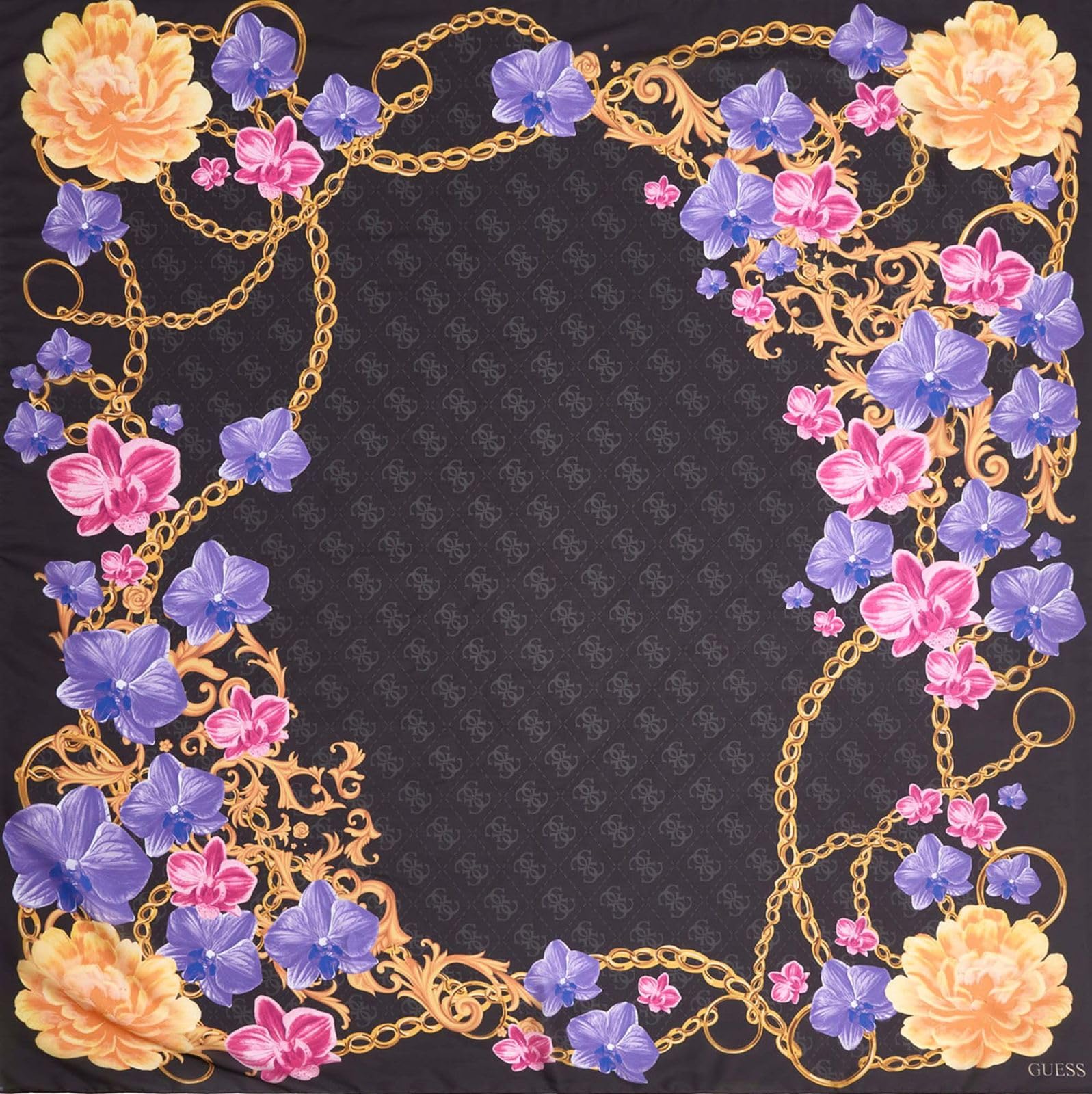 GUESS Foulard 120x120 Black Multi