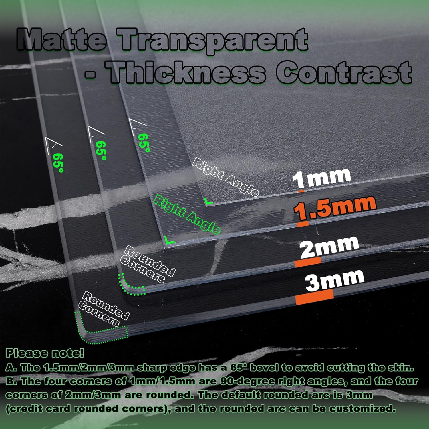 Clear Plastic Table Cover Protector - 30x45 Inch, Single-Sided Frosted Table Protector, Scratch-Resistant, Waterproof Wipeable, Oil Cloth, Coffee Maker Mat for Countertops, Frosted 1.5mm