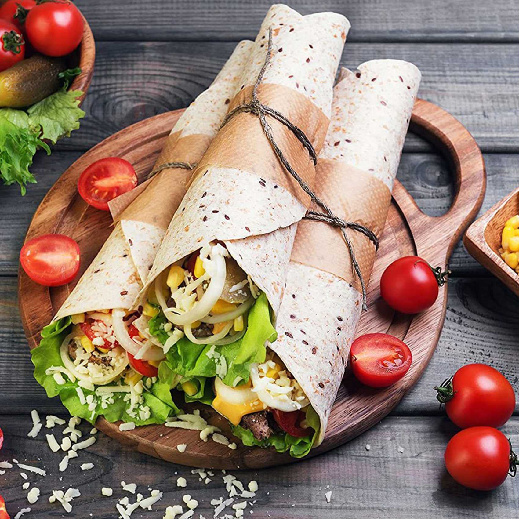 Wuden 2pcs 8 Inch Aluminum Tortilla Tortilla Maker, Flour Tortilla, Rotis, Dough