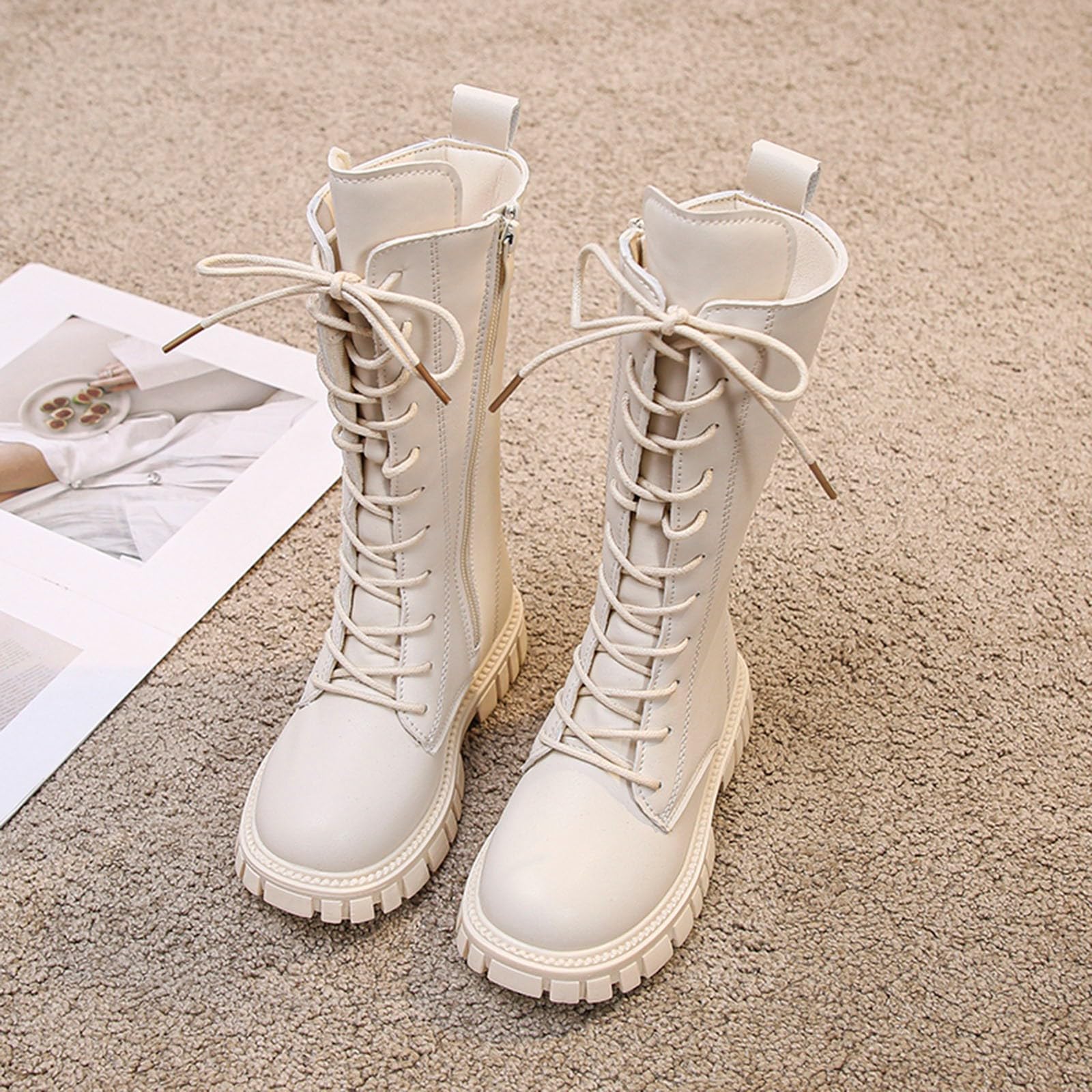 Botas de moda para niñas, cómodas y suaves, de piel, ideales para el uso diario, botas planas elegantes para niños