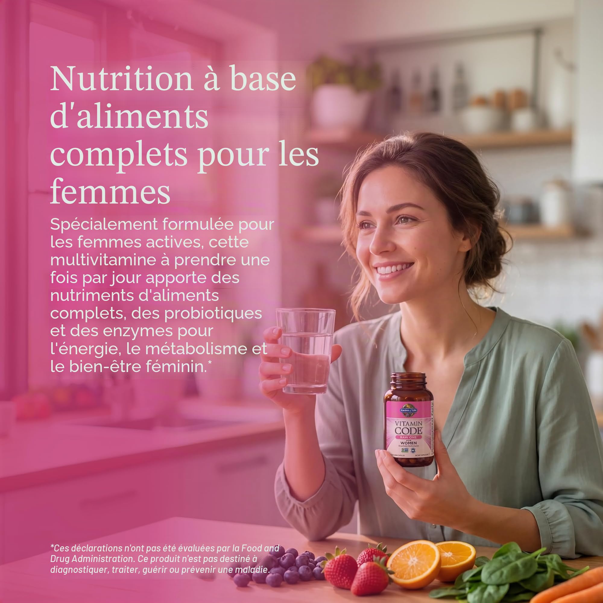 Garden of Life - Formule Brute Unique pour Femmes - 75 capsules végétales d'UltraZorbe