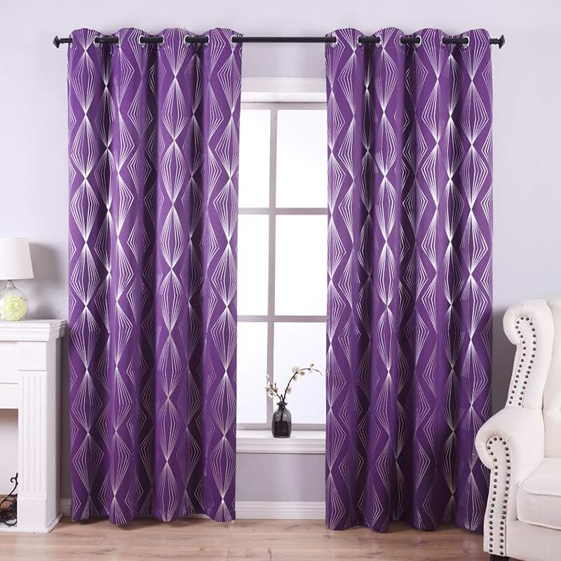 Pin by jamie gold, ckd, caps, mccwc on house casa home Amazon.com: purple curtains for bedroom