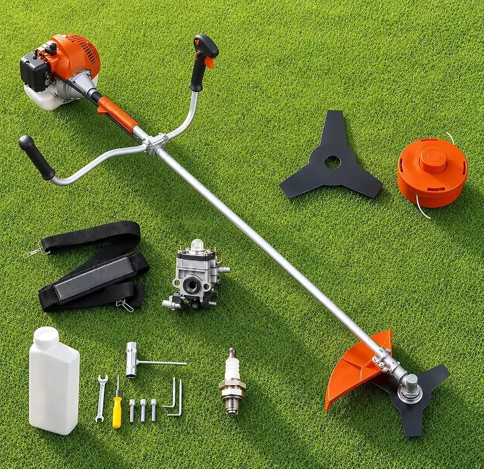 Roçadeira Profissional kNakasaki 75CC 3,6HP Gasolina Completa