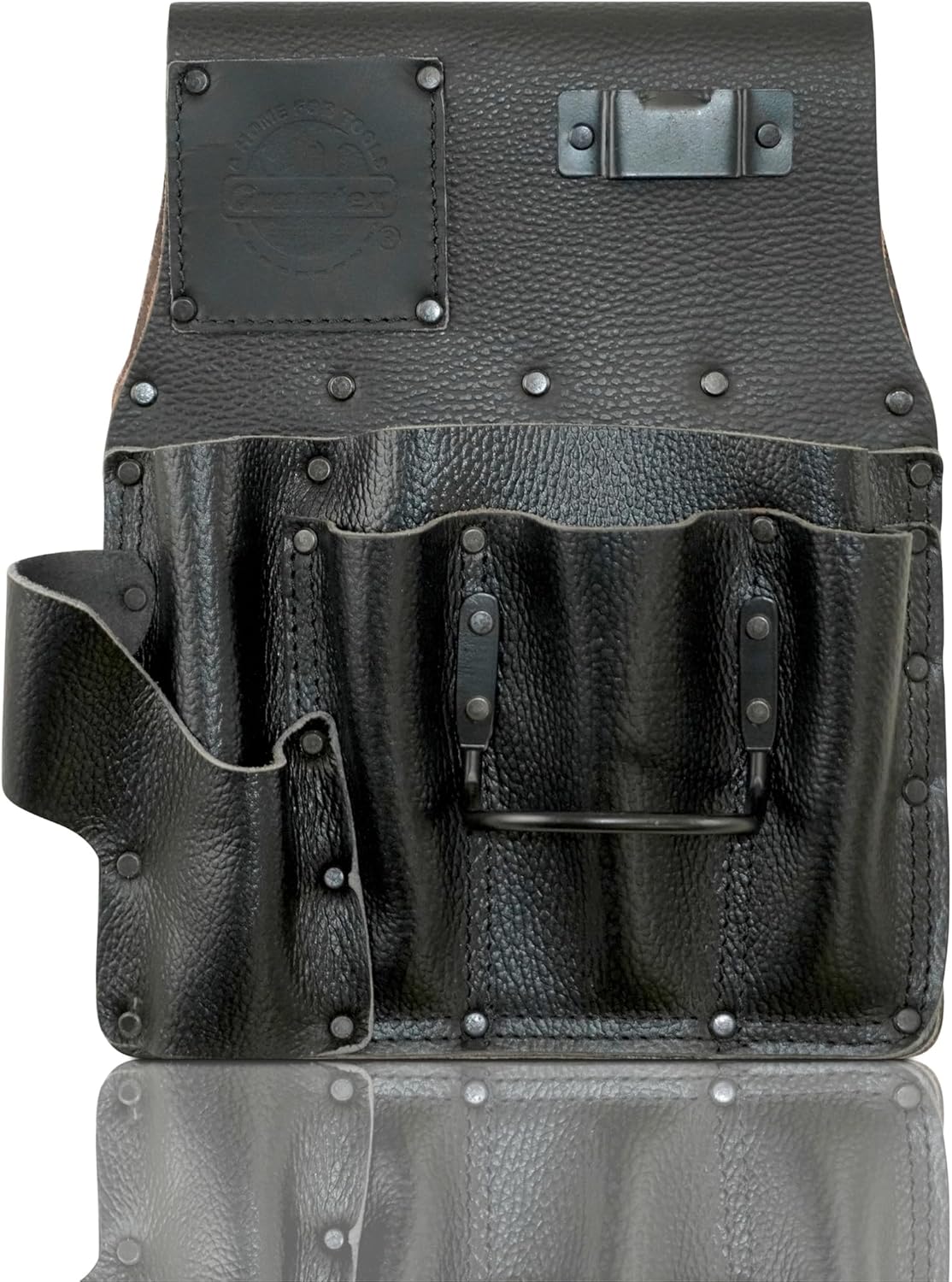 Graintex Drywall Pouch Heavy Duty Top Grain Leather, Steel Hammer Holder, Drywall Tool Belt, Framers Tool Pouch, Construction, Carpenter, Electricians, Ideal for Tradesmen