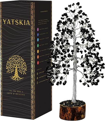 Miniatura 1 de Cristales de turmalina negra, árbol de cristal, árbol bonsái, árbol de chakras, decoración del árbol de la vida, decoración de meditación,