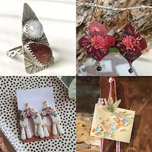 Miniatura 7 de GORGECRAFT Plantilla de 2 estilos para hacer aretes, plantilla de animales marinos, criaturas oceánicas, plantillas de formas de joyería, plantillas