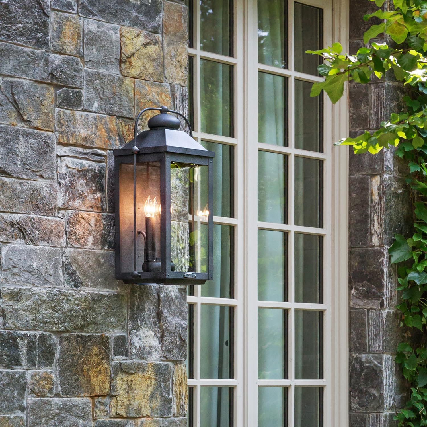 Hinkley Anchorage Medium Wall Mount Outdoor Lantern, Aluminum