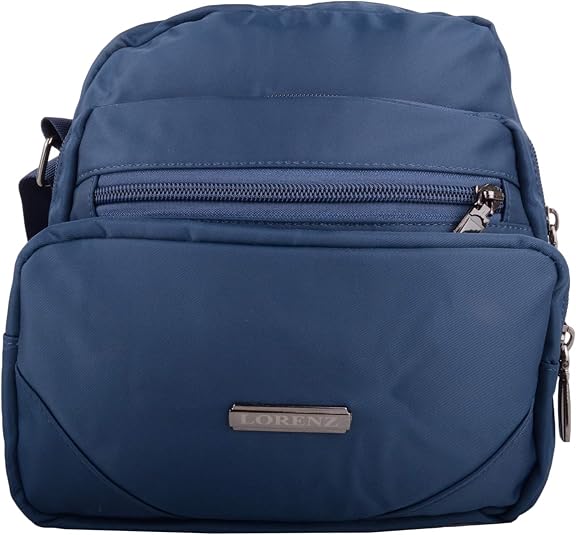 Sacs bandoulières bleus en polyester pour homme