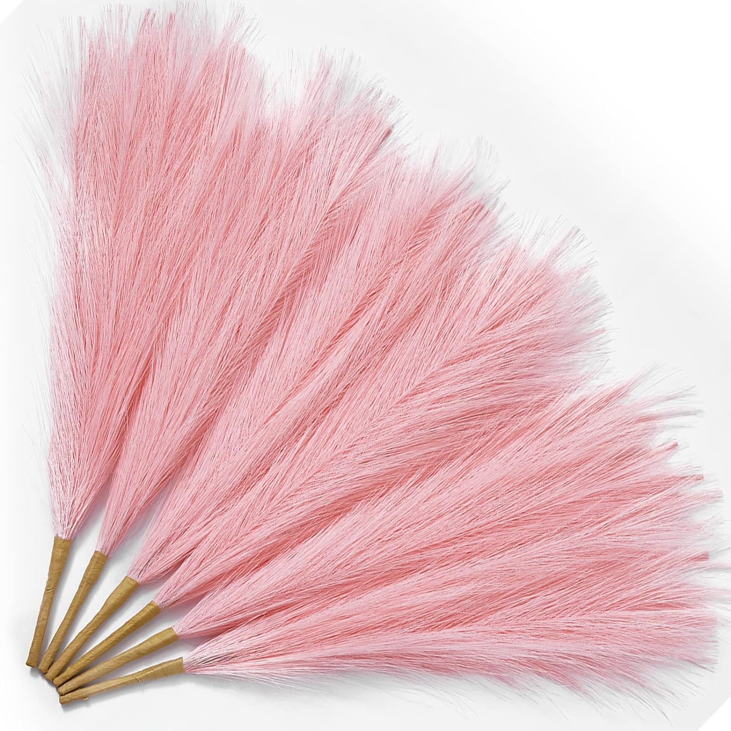 DecoraZone 45cm Pink Faux Pampas Grass - 3 Pcs Artificial Fluffy Stems for Home, Bedroom & DIY Decorations, Valentines Day - Vase Not Included (B0D12X9Q4T) Amazon Price History, Amazon Price Tracker