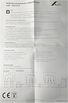 Roto Original MVS contact element 6 M VDs B tested