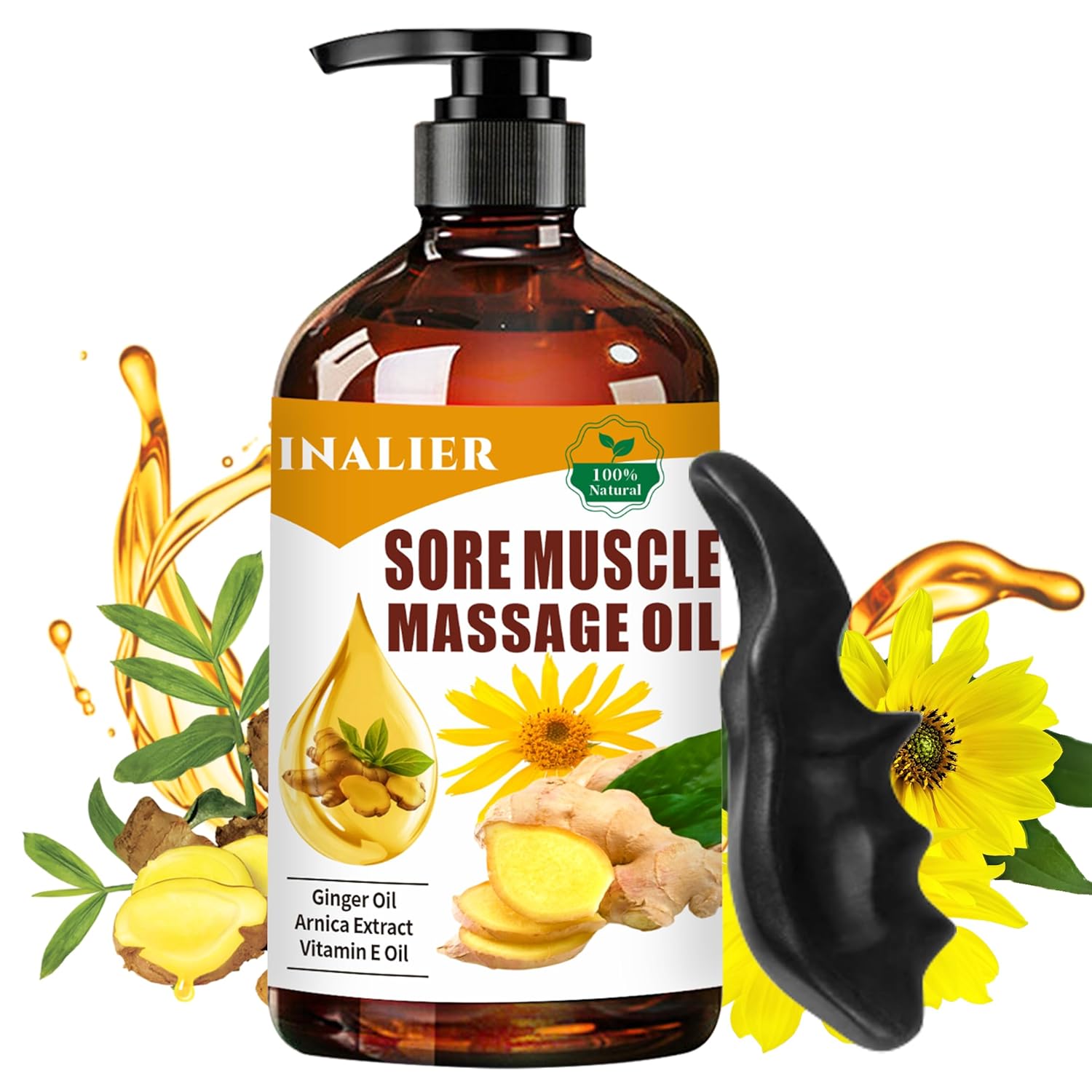 Sore Muscle Massage Oil,Gift for Husband Dad Boyfriend,Relaxing Massage Oil,Arnica Oil,Massages Oil for Massage Therapy,Gifts for Men and Women,Spa Gifts for Him Her