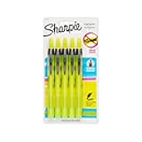 1740822 Accent Retractable Highlighter, Chisel Tip, Fluorescent Yellow, 5-Count