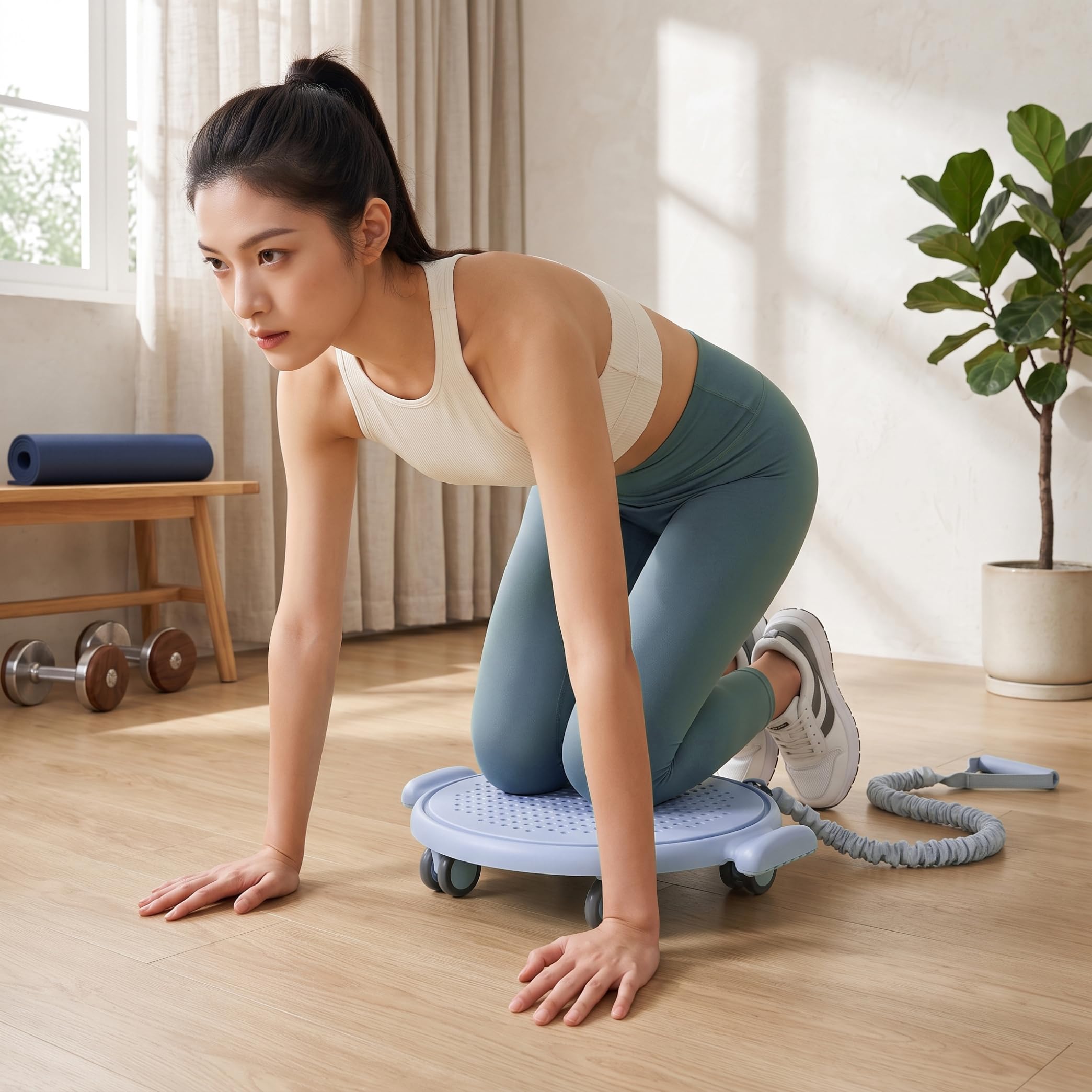 Slider Pilates per Trainer Addominale, Attrezzatura per Allenamento Silent Core