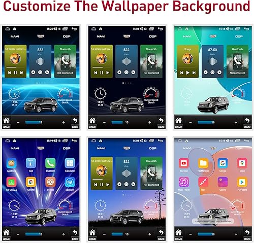 Miniatura 2 de Radio de coche para Cadillac Escalade 2007-2014, Android 12 estéreo 10.4 pulgadas Octa-Core 4+64G Carplay inalámbrico Android Auto 4G red 5G WiFi