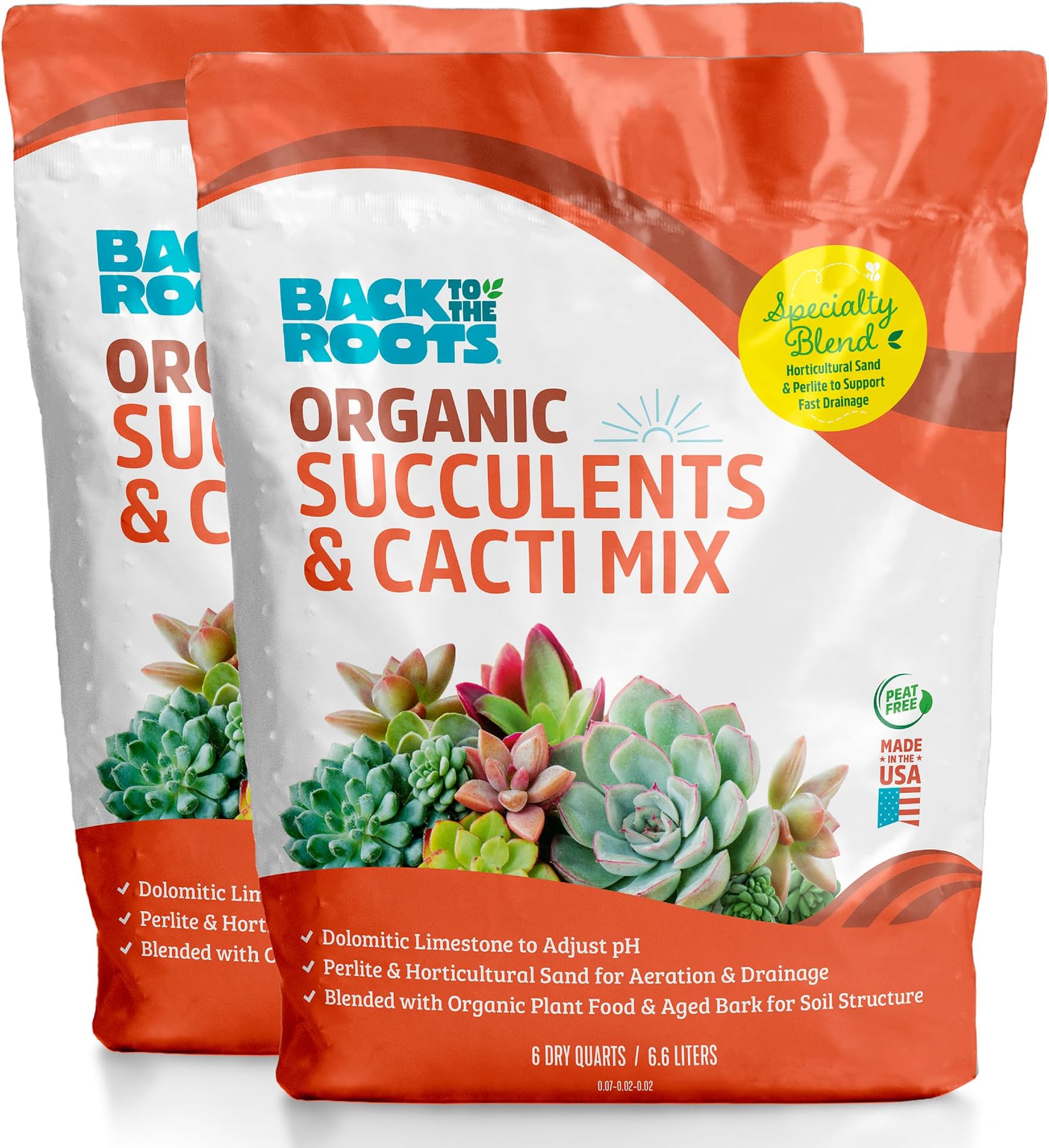 Dr. Earth 810 Exotic Cactus & Succulent Soil, 8 Quart, Natural Everything Else