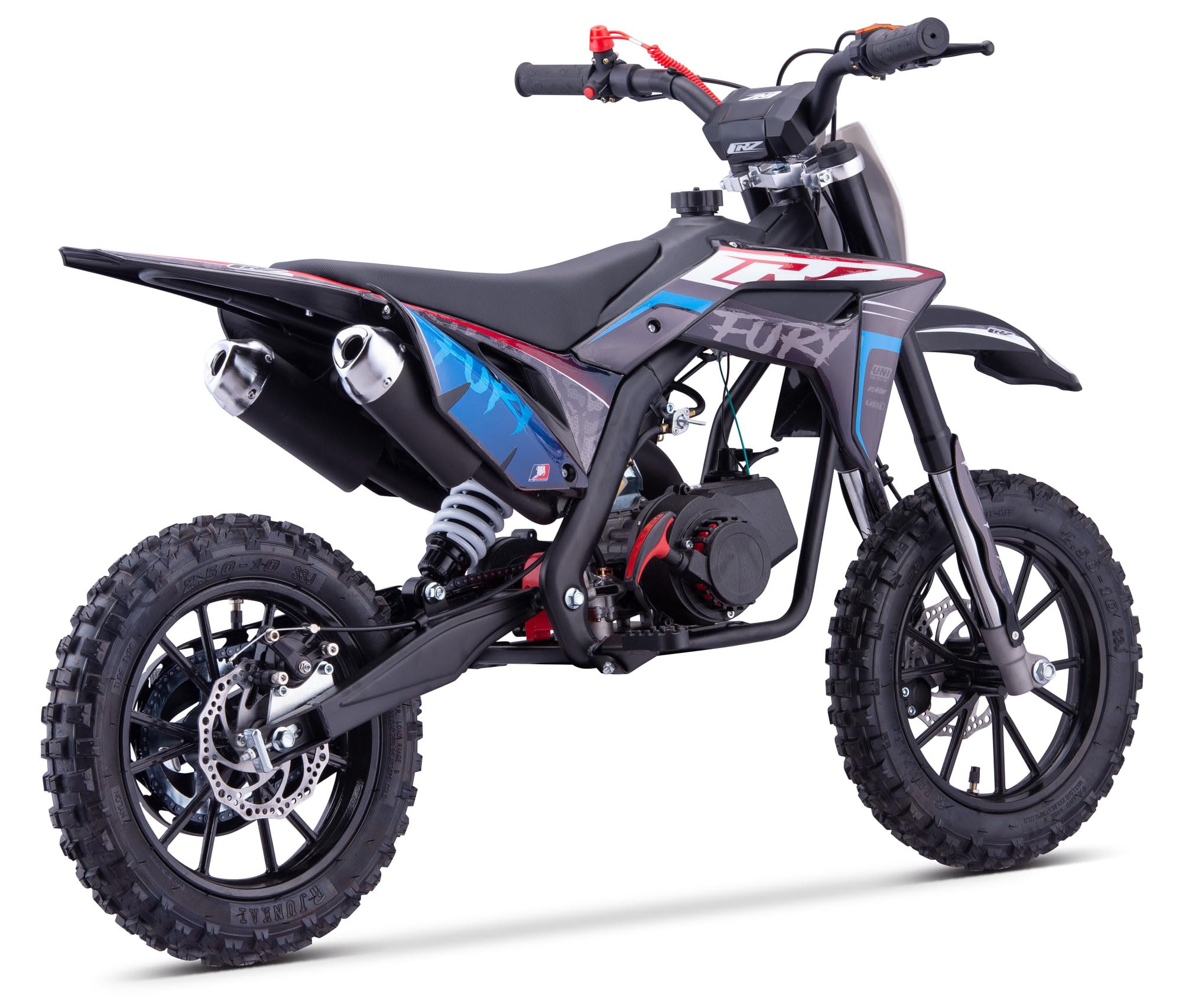 Pocket Bike CRZ Fury Double Pot 49cc 2T 10"/12" - Bleu