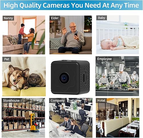 Miniatura 8 de Zopsc Cámara de seguridad para el hogar, cámara de seguridad inteligente HD 1080P con detección de movimiento, visión nocturna, cámara WiFi para