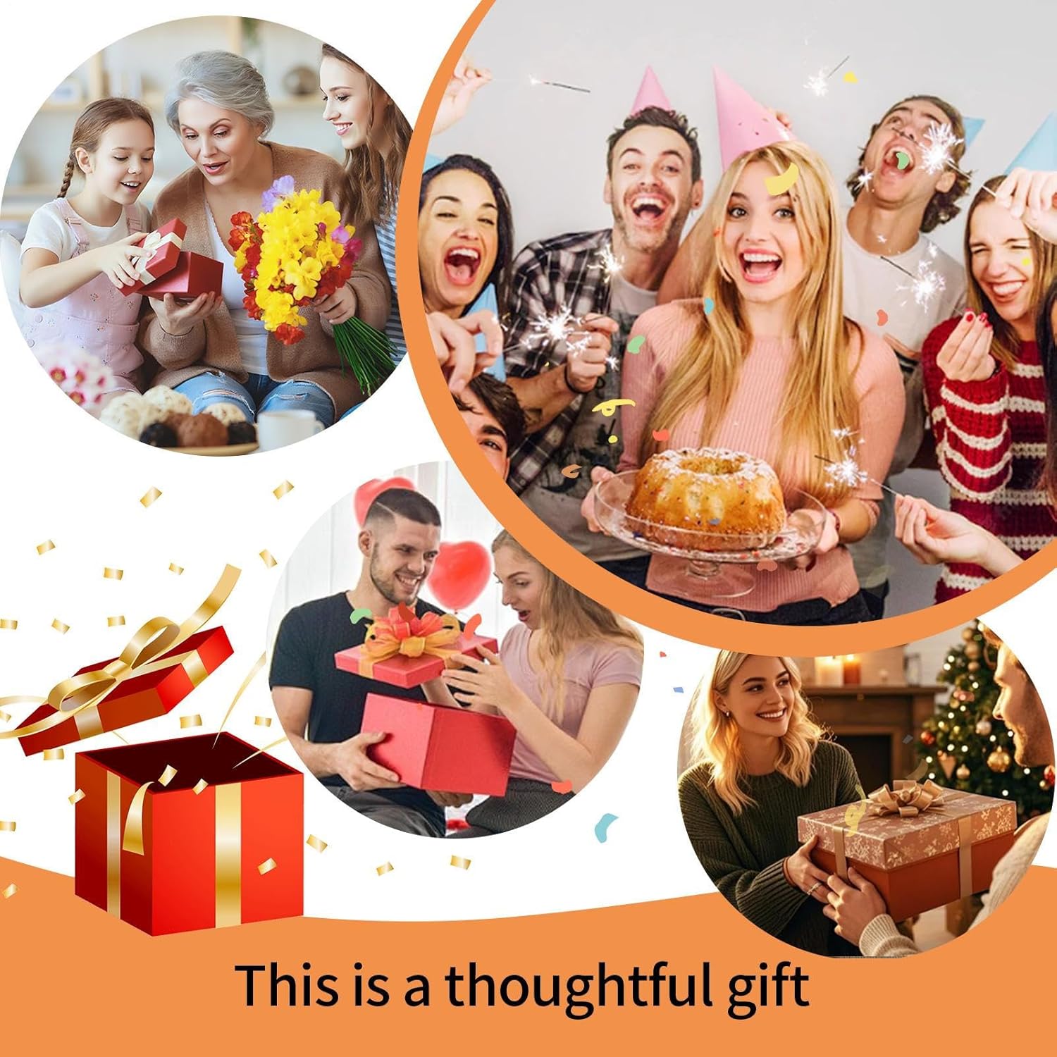 Wooden Cutting Boards, Kitchen Serving Tray, 15.11 Inch Storage Container with Lid, Bamboo Material Board, Board with Multi Purpose Design, Cutting Boards for Home and Outdoor