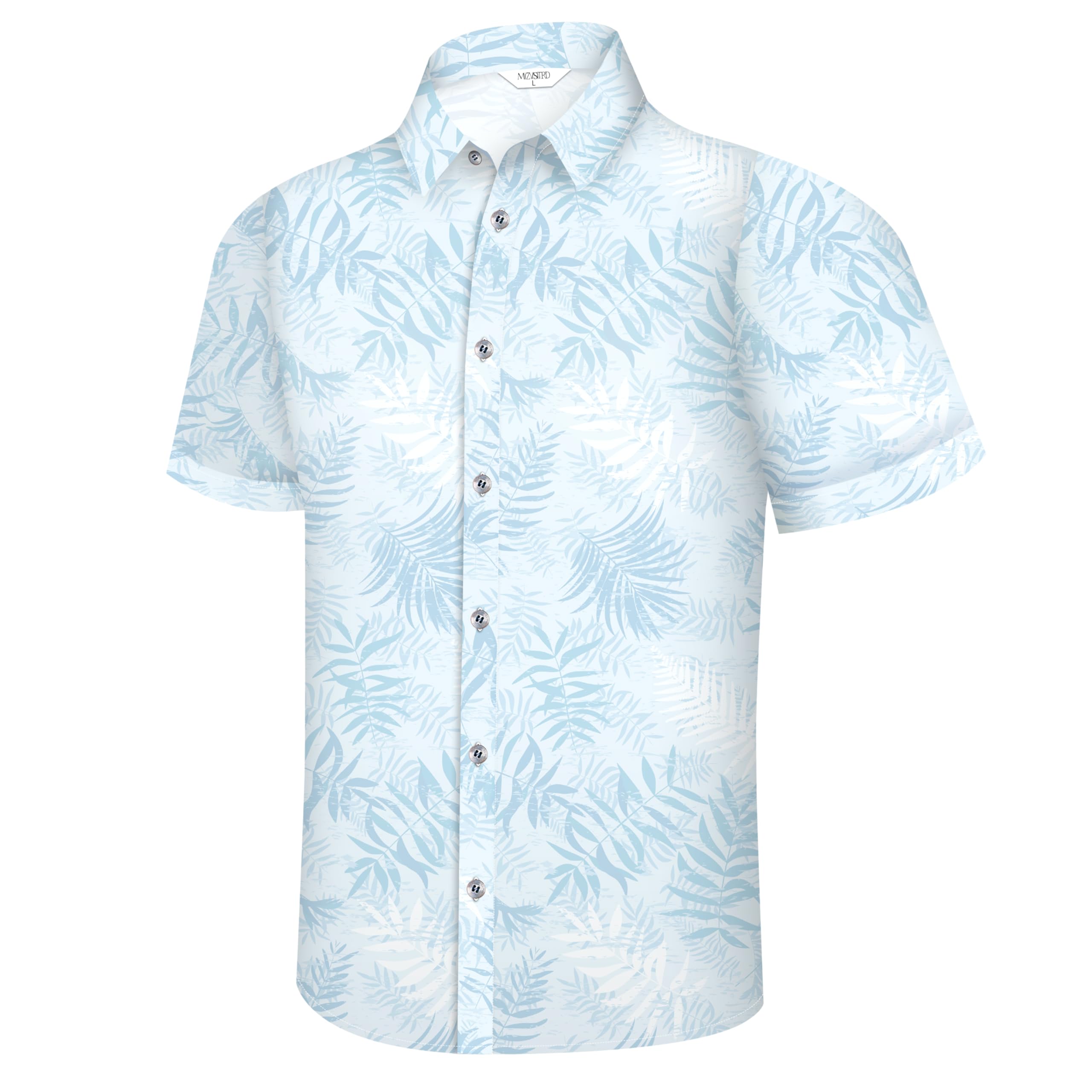 Hawaiian Shirt for Men, Tropical Shirts Casual Summer Button Down Short Sleeve Floral Shirt Vacation Outfits Cruise Shirt