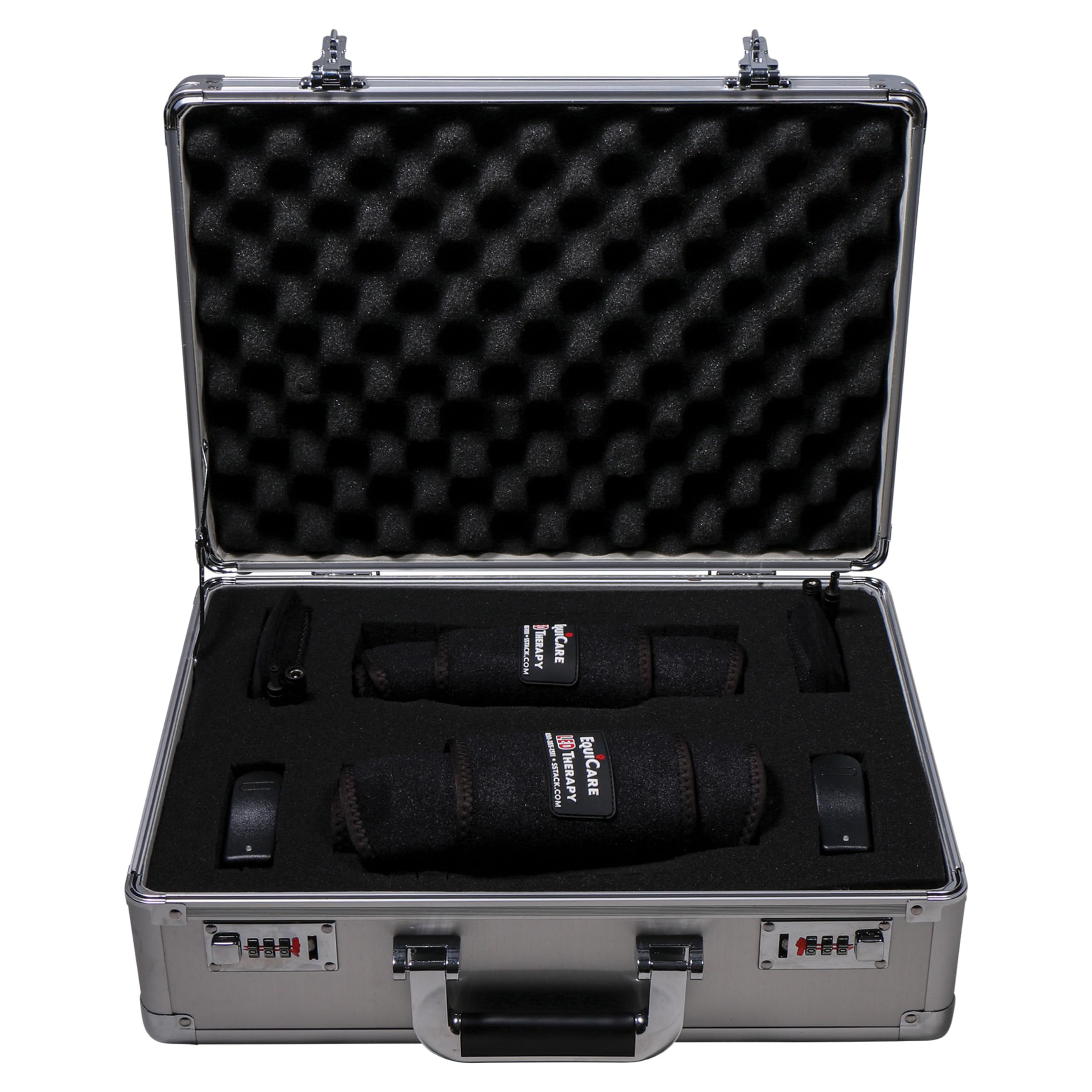 EquiCare LED Therapy Red Light - Equine Kit and Pairs | Ideal for Horse Injuries & Chronic Conditions | Easy-to-Use & Portable Design | 2 Medium Wraps