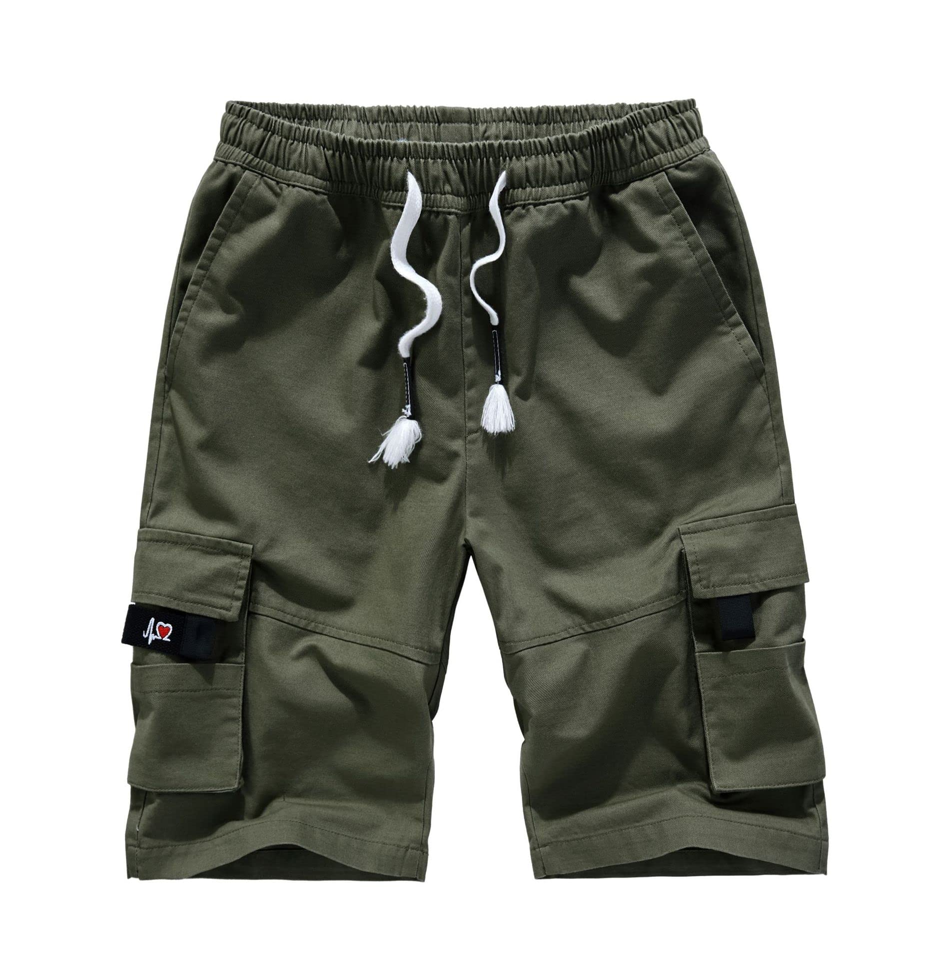 TOBILE Kurze Hose Männer Mode -Baumwoll -Cargo -Shorts Sommer Lässig Losen Multi -Taschen -Shorts