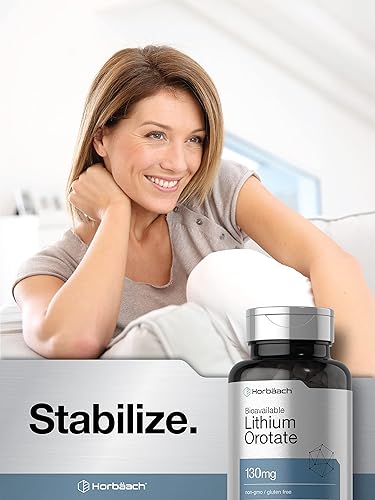 Miniatura 6 de Horbäach Orotato de litio 130 mg | 180 cápsulas | Sin OMG, sin gluten | 5 mg de litio elemental biodisponible
