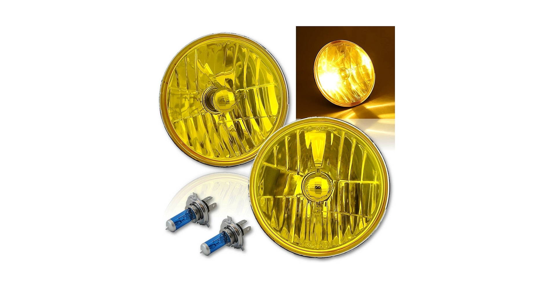 Amazon.com: Octane Lighting 7 Inch H6024/6014 Yellow Amber