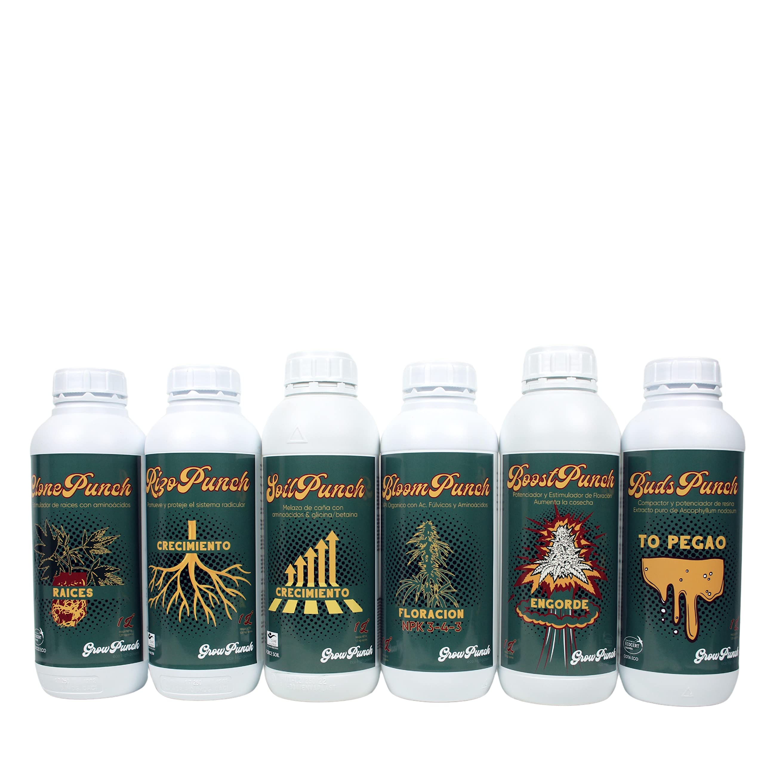 CULTIVERS BloomPunch Abono Floración Orgánico 5 L. NPK 3-4-3 con ácidos húmicos y áminoacidos. Fertilizante Vegano