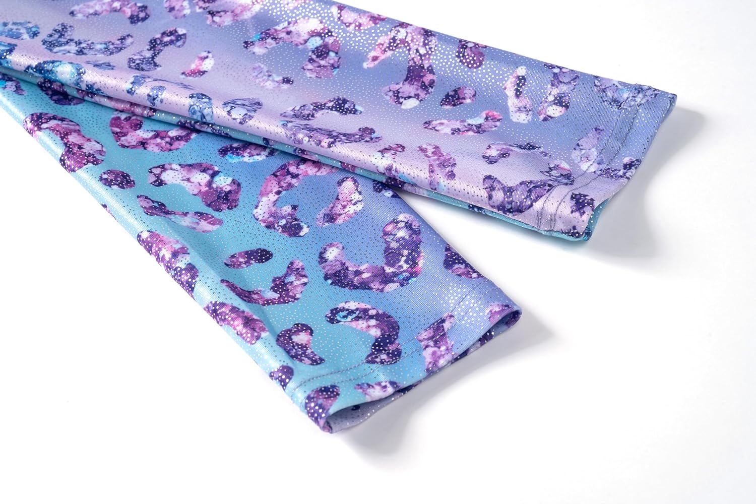 Zaclotre Gymnastics Leotards for Girls Long Sleeve Sparkly Dance Unitards Biketards with Tumbling Shorts - Image 4