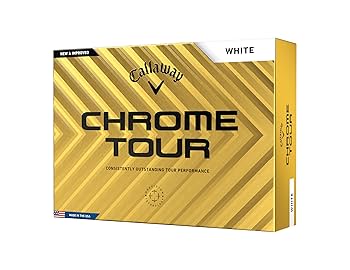 Callaway Golf Chrome Tour Golf Balls (White), Standard Balls