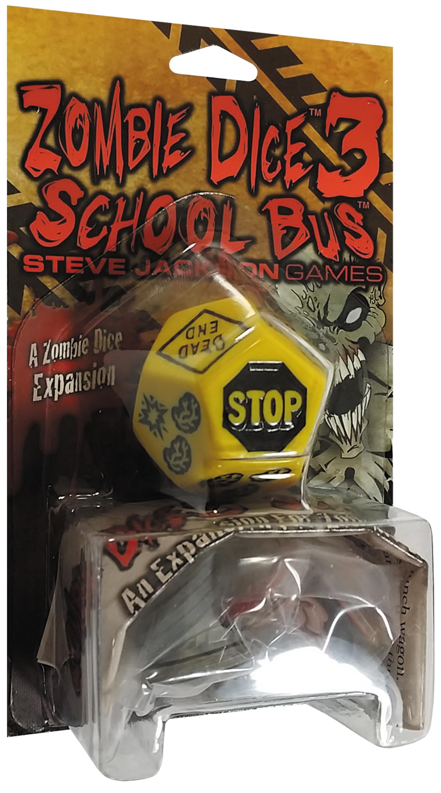 Steve Jackson Games | Zombie Dice 3: School Bus | The Wild Expansion for the Zombie Dice Game | Ages 10 and Up | English