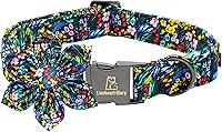 Vista 83 de Lionheart glory Collar de perro con bandera estadounidense, collar de flores para perro del 4 de julio, resistente y ajustable, collar patriótico