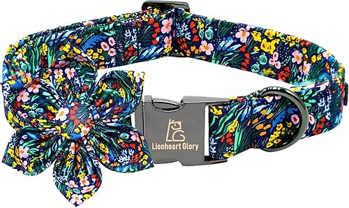 Miniatura 83 de Lionheart glory Collar de perro con bandera estadounidense, collar de flores para perro del 4 de julio, resistente y ajustable, collar patriótico