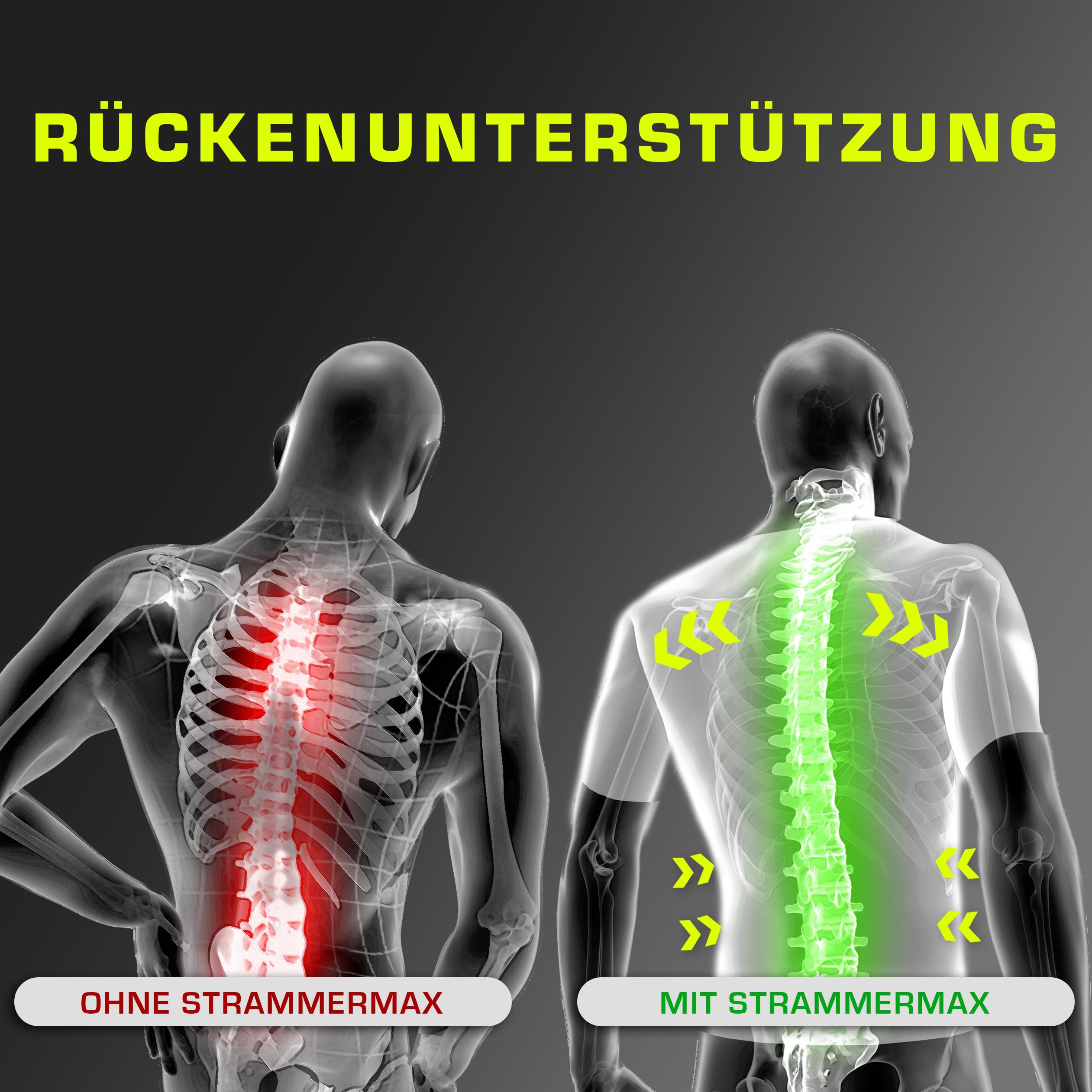 Strammer Max Compression Tank Top Shirt | Herren | Shapewear, unterstützt die Haltung