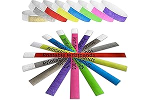 Mr-Label® 800 Count 1/2" Waterproof Tyvek Printable Paper Wristbands