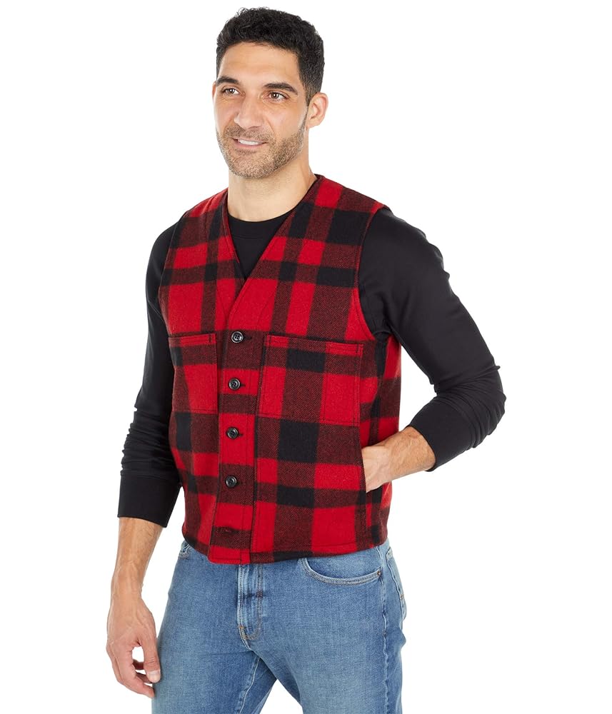 最終！超美品 米国製 フィルソン Mackinaw Wool Vest L FILSON（フィルソン） MACKINAW WOOL VEST マッキノーウール