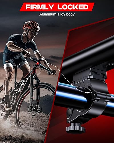 Miniatura 9 de Juego de luces de bicicleta de alto lúmenes, luces recargables delanteras y traseras para bicicleta, faros LED superbrillantes, IP65, impermeable,