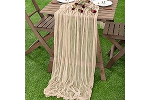 Socomi Gauze Cheesecloth Table Runner 10ft Cheese Cloth Boho