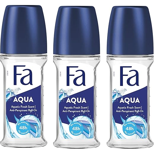 Fa Aqua Roll-On 3 Pack 50ml