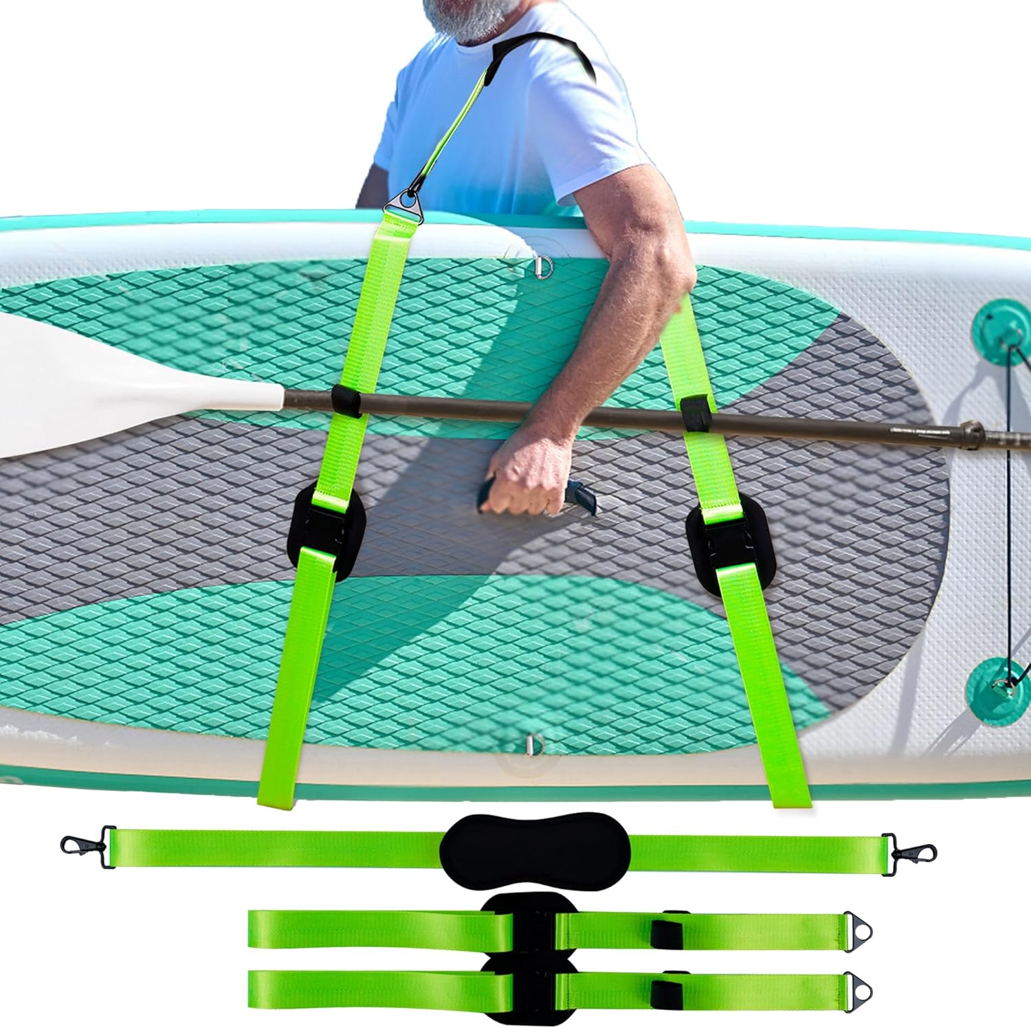 E Scooter Zubehör Yongzhao Kayak Carry Strap, Portable Stand Up Surfboard Tragegurt Sup Board