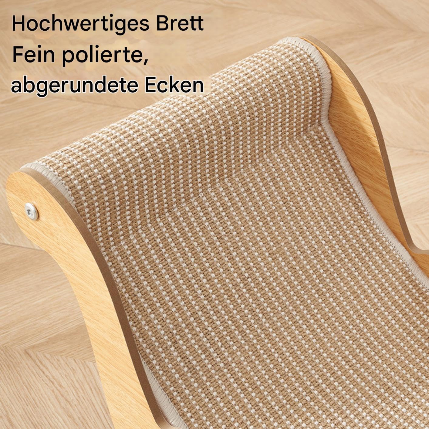 Katzen Sisal Liegestuhl, Bequemer KatzenKratzstuhl Liegestuhl, Katzenkratzstuhl Katzenkratzer KatzenHängematte Strandkorb Katzenbett Für Katzen Welpen Und Kleintiere, 53x31x32cm