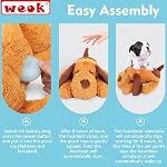 WEOK Heartbeat Puppy Toy - Comfort Cuddler Pillow, Dog Anxiety Relief Calming Aid,Heartbeat Stuffed Toy for Dogs,Puppy Heartbeat Toy Sleep Aid,Dog Heartbeat Toy for Pet