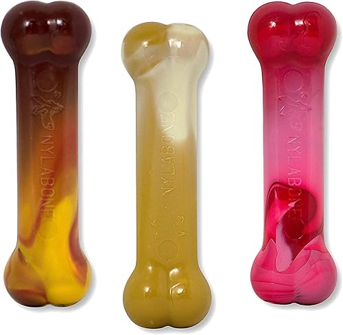 Nylabone Sabor Frenzy Power Chew Paquete triple Nylabone Sabor Frenzy Power Chew Paquete triple